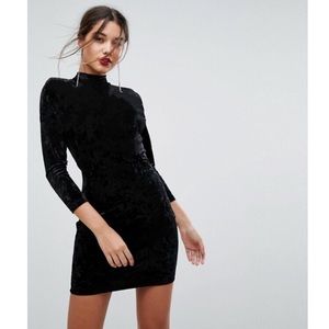 NWT H&M Black Velvet Dress